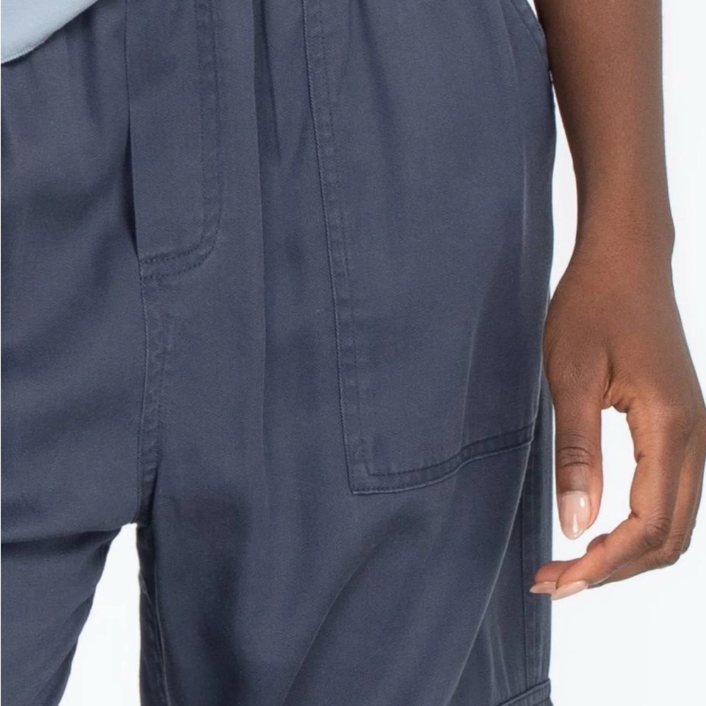 Johnny Was Slate Blue Relaxed Cargo Lyocell Pants Small - Picture 6 of 10